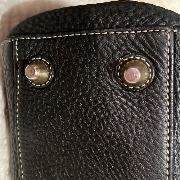 Coach  vintage, Hampton black pebbled, leather satchel - Picture 5 of 8